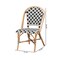 Baxton Studio Ambre Modern French Black and White Weaving Natural Rattan 2-Piece Bistro Chair Set 229-2PC-13110-ZORO - alternate 6